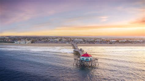 Free photo: Huntington beach pier - Beach, Columns, Huntington - Free ...