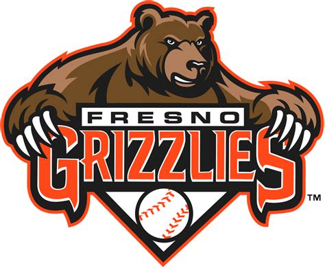 Fresno Grizzlies Primary Logo - Pacific Coast League (PCL) - Chris ...