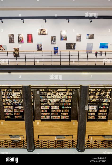 Martynas Mazvydas National Library of Lithuania, interior, Vilnius, Lithuania Stock Photo - Alamy