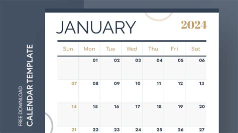 January 2024 Calendar Free Google Docs Template - gdoc.io