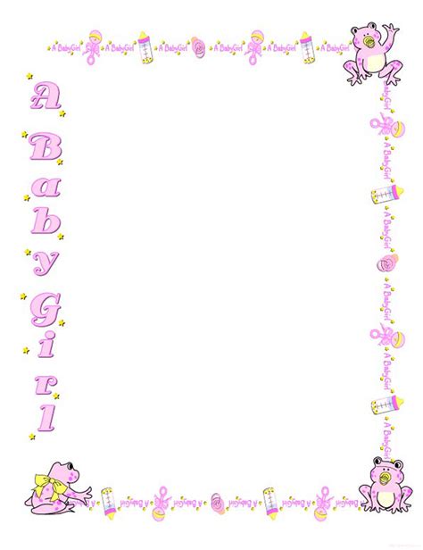 Baby Shower Borders Free - Free Baby Border Cliparts, Download Free ...