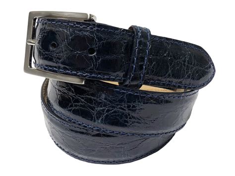 Alligator Skin Glossy Belt Navy - Fresco Golf