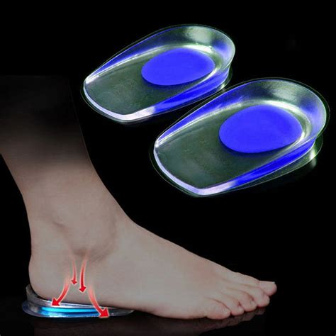 1 Pair Heel Cup Plantar Fasciitis Shoe Inserts Silicone Feet Heel ...