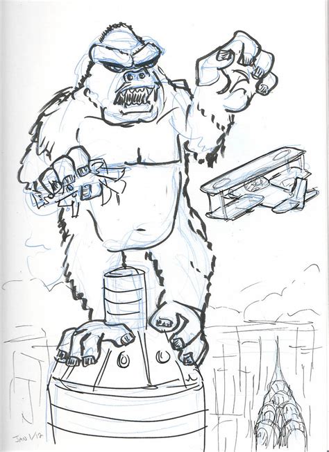 King Kong 1933 sketch by rockie-squirrel on DeviantArt