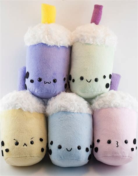 Bubble Tea Plushie Cuddly Kawaii Plush Toy bubble tea