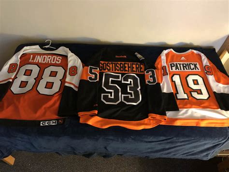 My collection of Flyers jerseys so far. Hope to start getting more soon ...