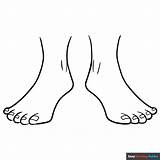 Foot Coloring Page Sketch sketch template