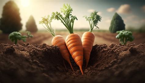 Premium Photo | Carrot harvest in the garden generative ai