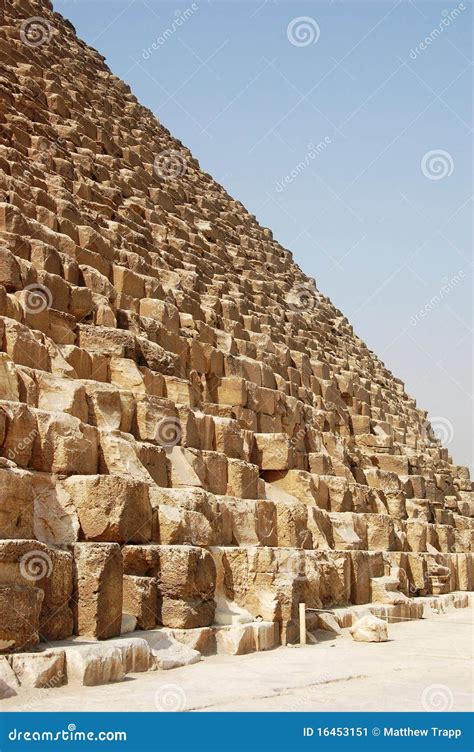 The Base Of The Great Pyramid. Stock Image - Image: 16453151