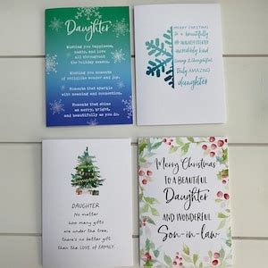 Christmas Card for Daughter, Daughter Xmas Card, Christmas Daughter ...