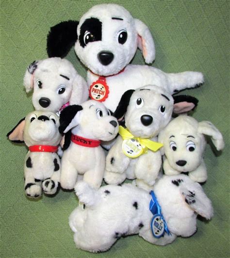 Vintage LOT 101 Dalmatians Plush PATCH Rolly PENNY Lucky LUCKY + Collars Stuffed | eBay | Plush ...