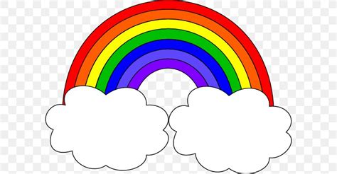 Rainbow Cloud Clip Art, PNG, 600x427px, Rainbow, Area, Cloud, Color, Com Download Free