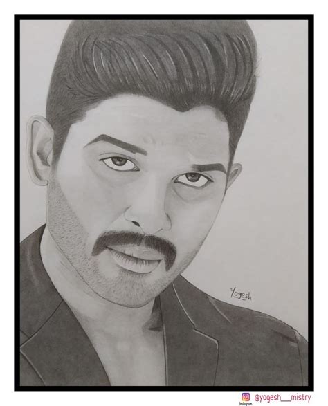 Telugu Super Star Allu Arjun | Male sketch, Art, Superstar