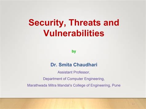 Security_Threats_and_Vulnerabilities in Computer System | PPT