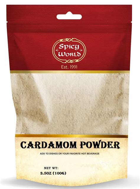 Buy Spicy World Ground Cardamom Powder (Cardamon) 3.5 Ounce Bag Online ...