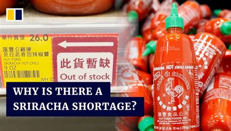 Sriracha shortage: iconic green-capped bottle disappears from shelves ...