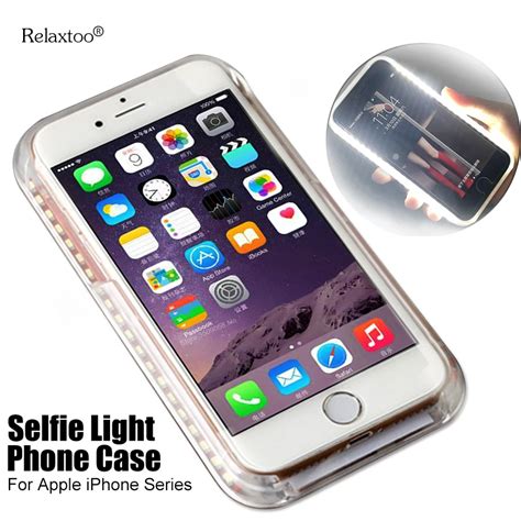 Aliexpress.com : Buy Selfie Light Phone Cases for apple Iphone X 7 8 6 Plus 5 5S SE 5C case ...