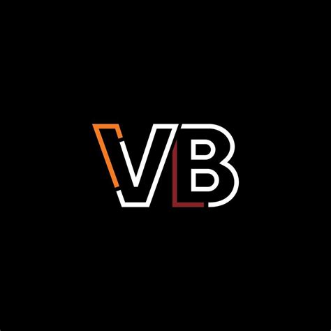 Abstract letter VB logo design with line connection for technology and digital business company ...