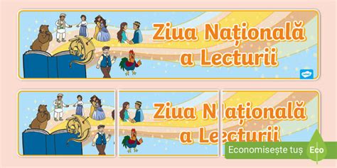 Ziua Națională a Lecturii – Banner (teacher made)