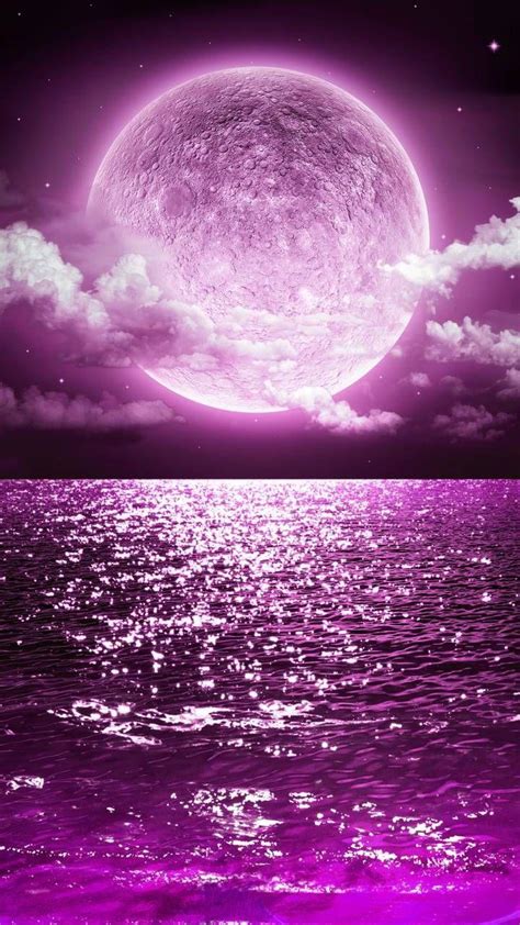 Purple Moon Wallpapers - Top Free Purple Moon Backgrounds - WallpaperAccess