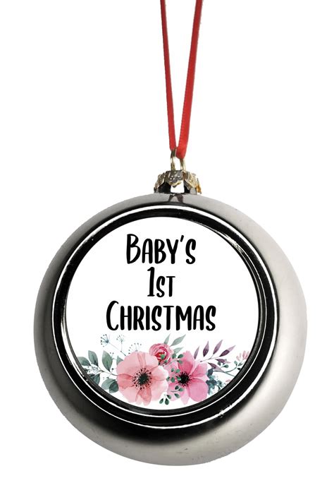 New Baby First Year Ornament Babys First Christmas Xmas Ornament - Baby 1st Xmas Ornament - Baby ...