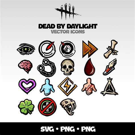 Dead by Daylight Perk Effect Icons Files Dead by Daylight Killer and Survivor Dbd Perk Images ...