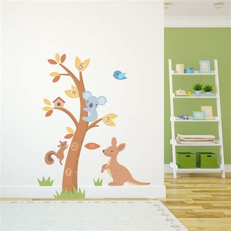 Koala and Kangaroo Growth Chart Wall Decal