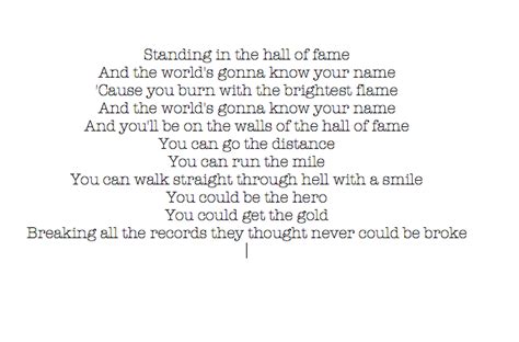 Hall of Fame- the script lyrics | Great song lyrics, Music lyrics, Lyrics