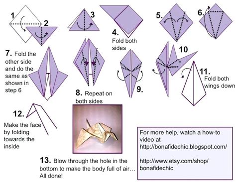 Origami Flapping Crane Lovely Gum Wrapper Craft Decor On Easy Origami Crane Instructions Stork ...