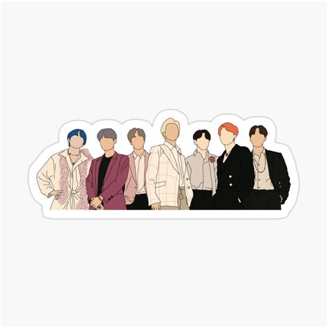 'BTS Boy With Luv' Sticker by serendipityarts in 2020 | Bts boys, Korean stickers, Print stickers