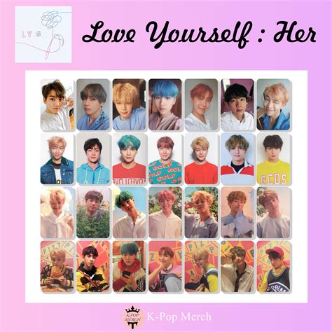 BTS Love Yourself Her photocard set | K-Pop Merch