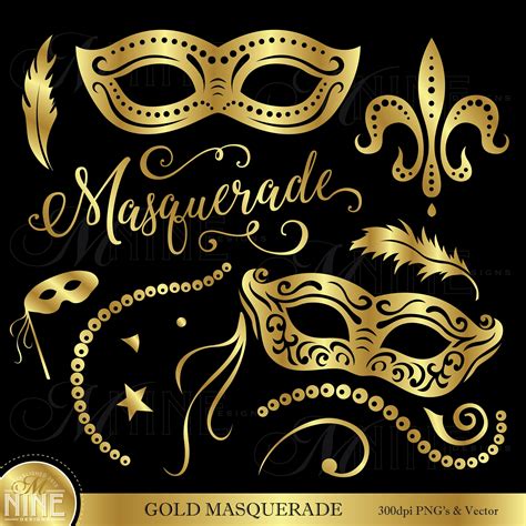 Masquerade Party Clip Art