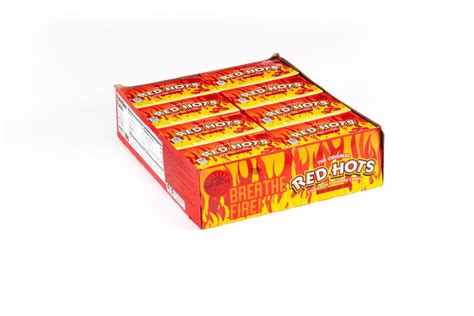 Red Hots Cinnamon Candy Bulk Box (0.9 oz, 24 ct.) – Vintage Candy Co.