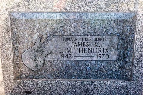 Jimi Hendrix Grave - Marker - Headstone - Blues