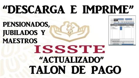 Talones De Pago Del Issste Para Imprimir - Image to u