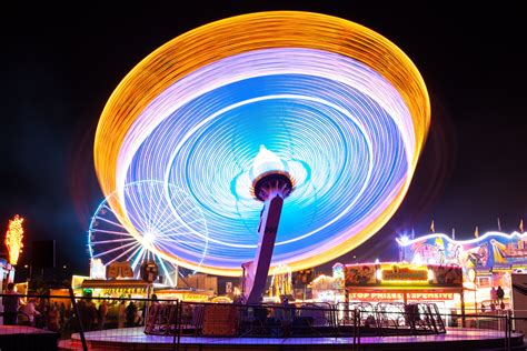 Free stock photo of amusement park, blur, bright