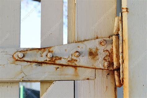 Rust on a Hinge - Stock Image - F031/5543 - Science Photo Library