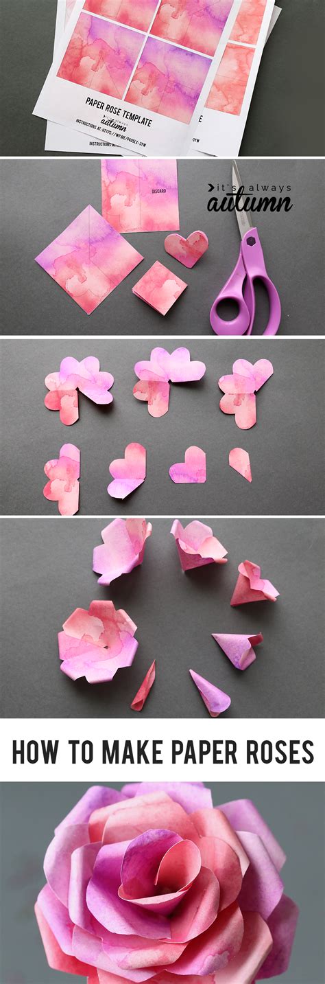 Origami ideas: Step By Step How To Make An Origami Rose