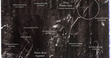 Map Shows How Close Titan Submersible Debris Was to Titanic Wreck - The ...