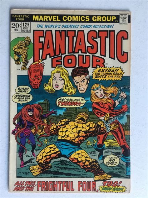 Marvel Comics - The Fantastic Four #129 - 1st Appearance Thundra - 1x ...