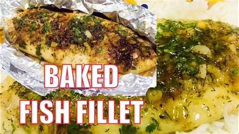 BAKED FISH FILLET RECIPE l HOKI FISH FILLET l OVEN BAKED FISH RECIPE - YouTube