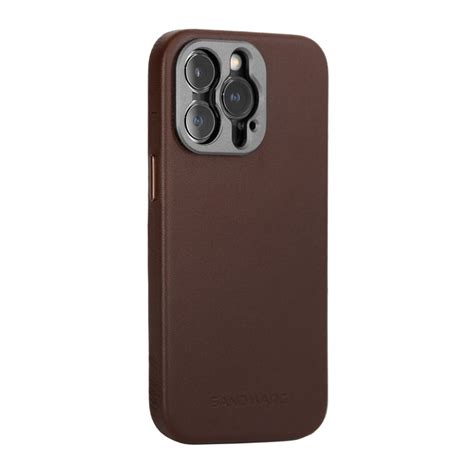 iPhone 14 Pro Max Leather Case | Brown (works with MagSafe) - SANDMARC