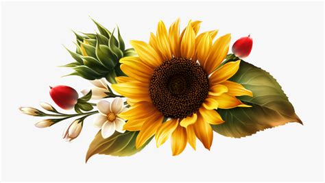 Watercolor Sunflower Png , Free Transparent Clipart - ClipartKey