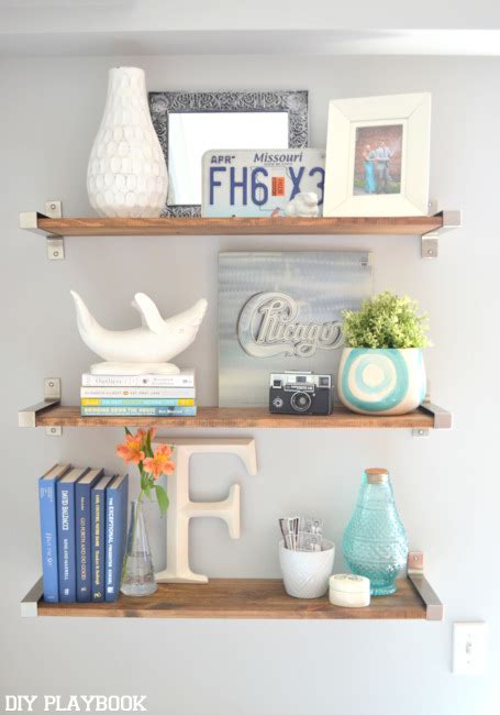 IKEA Hack Rustic DIY Shelves | DIYIdeaCenter.com