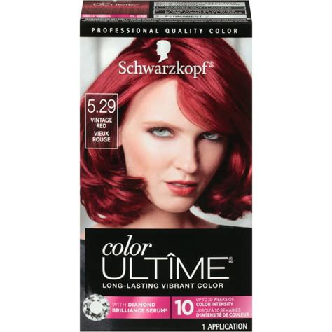 Schwarzkopf Color Ultime Permanent Hair Color Cream, 5.29 Vintage Red - Walmart.com - Walmart.com