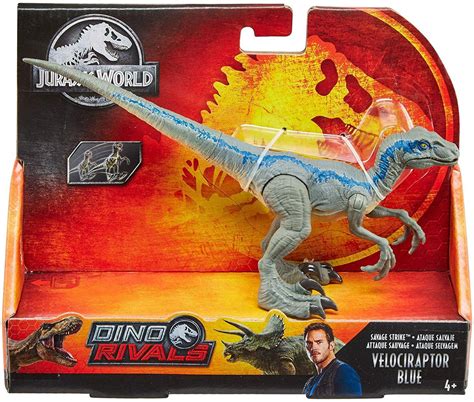 Jurassic World Fallen Kingdom Dino Rivals Velociraptor Blue Action ...