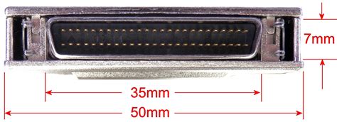 Technical Data - External SCSI Cable Mini 50 to Mini 68 Pin - 1.0 Meter