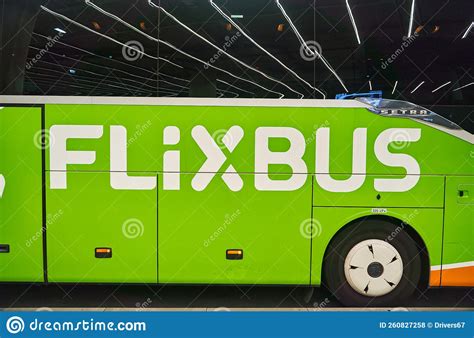 Flixbus Logo on a Green Bus Close Up Editorial Stock Photo - Image of coach, stand: 260827258