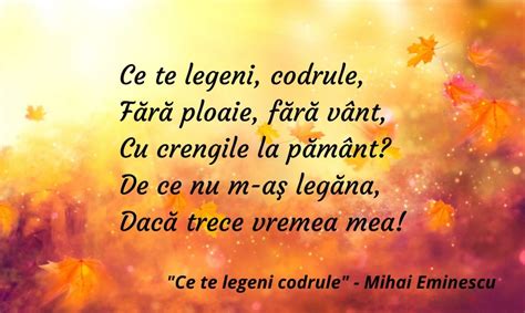 Ce te legeni de mihai eminescu