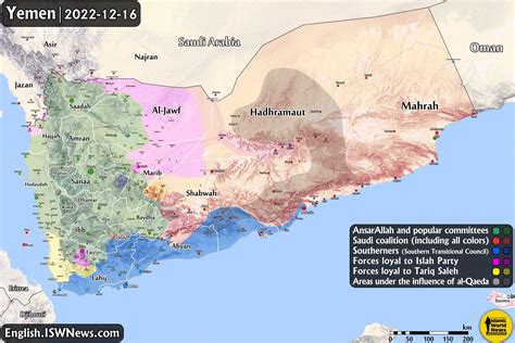 Latest Military Map Of Yemen; Knowing The Parties Involved In The Yemen ...